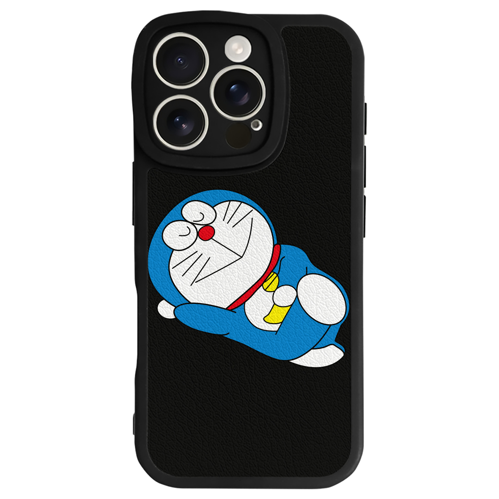 （画像用） ドラえもん Doraemon 【iPhone 16シリーズ対応】シリコンスマホケース（レザー調） 材質：シリコン